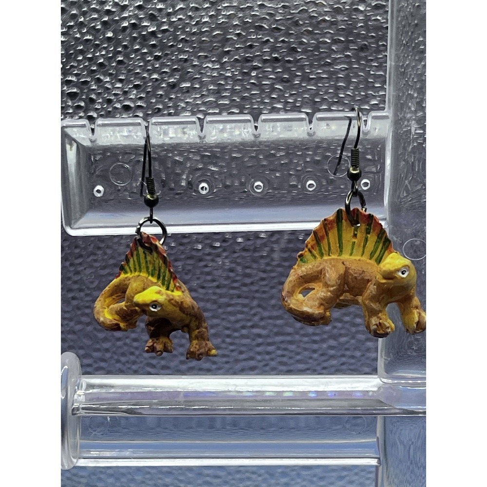 Dinosaur Jurassic Dangle Drop Earrings Dino Spinosaurus Teacher Gift‎
